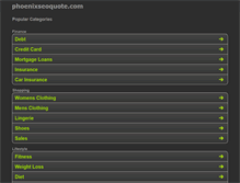 Tablet Screenshot of phoenixseoquote.com